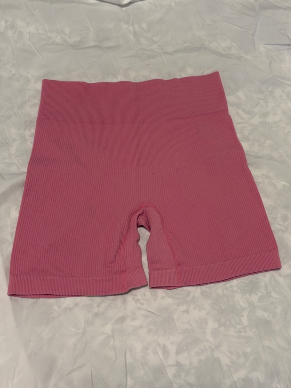 Target Ribbed High-Waist Bike Shorts - Pink